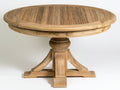 Tavolo da giardino - Legno massello - 120x120x76 cm - Naturale - Classico